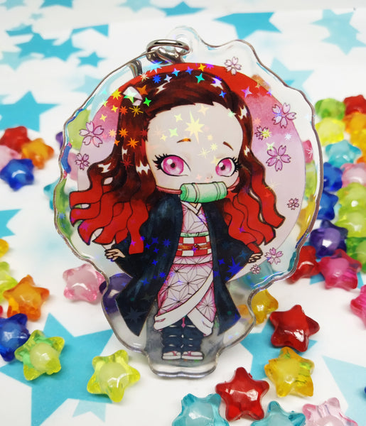 Keychain Llavero Nezuko holo