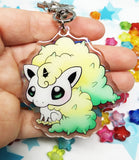 Keychain Llavero Ponyta Galar Shiny holo