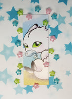 White Nightlight Bookmark Marcapáginas