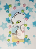 White Nightlight Bookmark Marcapáginas