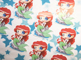 Pegatina papel sticker Sirenita