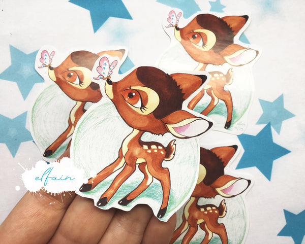 Pegatina papel sticker Bambi