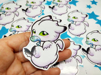 Pegatina papel Sticker Nightlight blanco