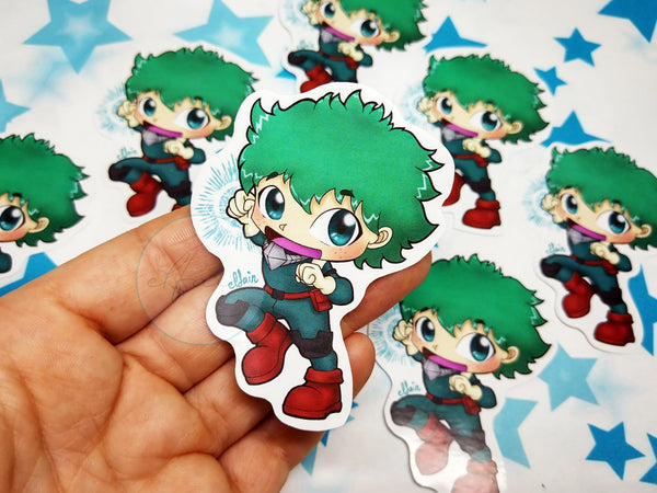 Pegatina papel Sticker Deku