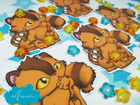 Sticker pegatina papel Catbus Gatobus
