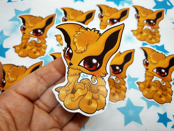 Pegatina papel sticker Kurama