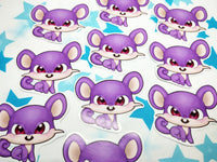 Pegatina papel sticker Rattata