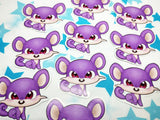 Pegatina papel sticker Rattata