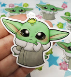 Sticker Pegatina Baby Yoda